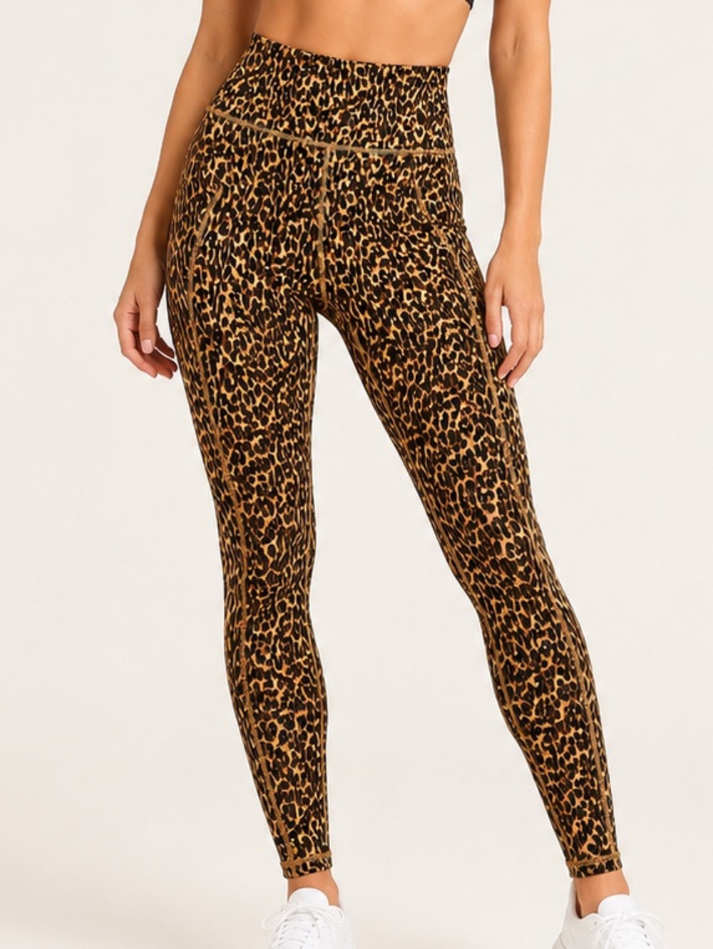 *2 for 50* Fabletics PowerHold High-Waisted Leopard Print Leggings XS